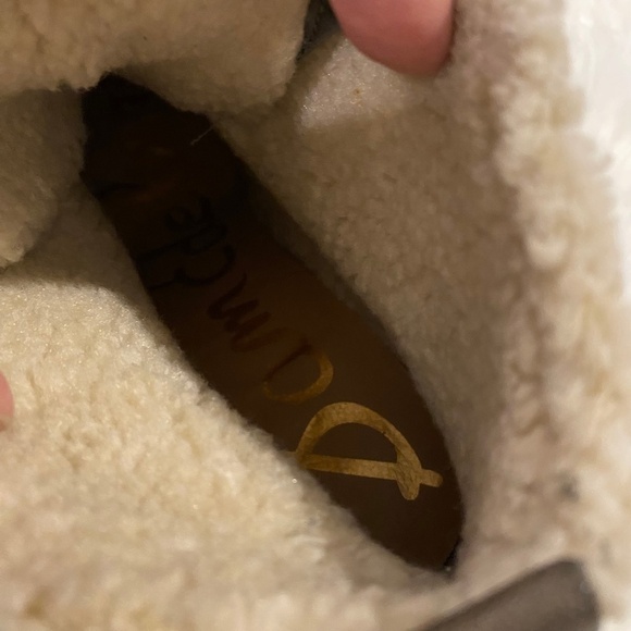 Sam Edelman Lace-up Platform Boots. Gray/Brown. Sz 8 - Picture 8 of 10